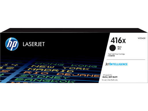 HP 416X Siyah Toner W2040X | Yüksek Kapasiteli Orijinal Toner