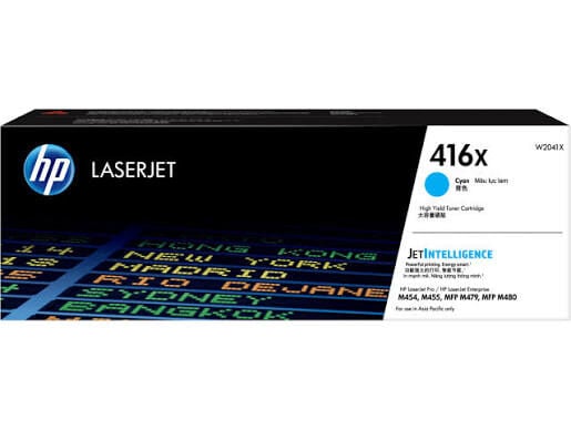 HP 416X Cyan Toner W2041X | Yüksek Kapasiteli Orijinal Camgöbeği Toner