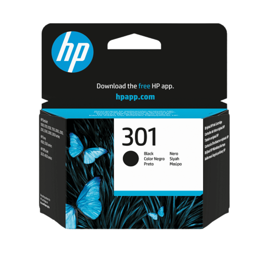 HP 301 N9J72AE Siyah+Renkli Orjinal Kartuş Seti