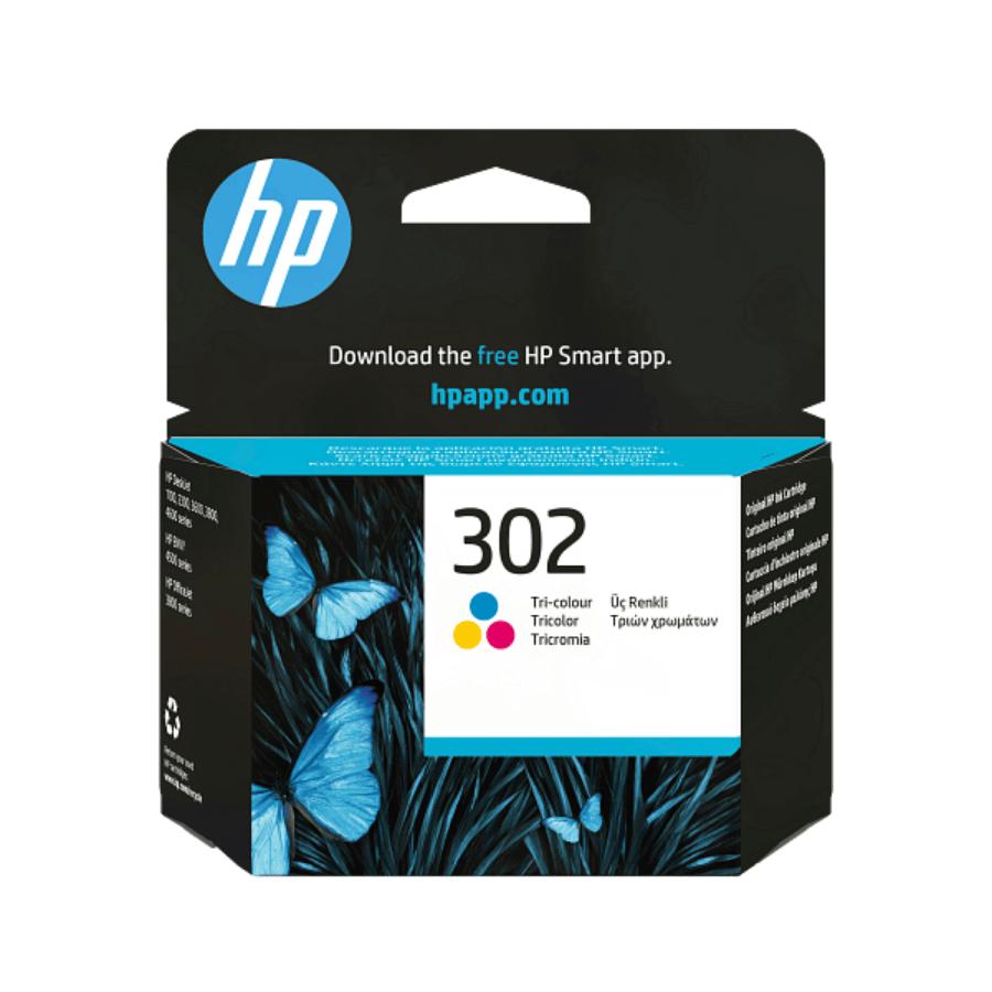 Hp 302 X4D37AE Siyah+Renkli Multipack Orjinal Kartuş Seti