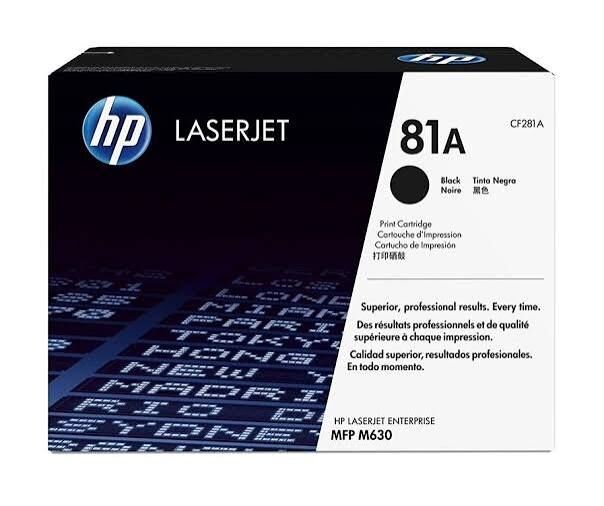 HP 81A CF281A Siyah Toner | Standart Kapasite Orijinal Lazer Toner | M604 M605 M606 M630 Uyumlu | 10.500 Sayfa