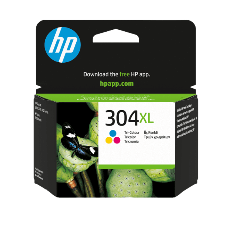 HP 304XL N9K07AE Renkli Orjinal Kartuş Yüksek Kapasite