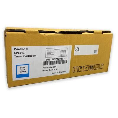 Printronix LP654C Cyan Mavi Toner | Orijinal Renkli Toner Kartuşu | LP654C LED Yazıcı Uyumlu | 6.000 Sayfa