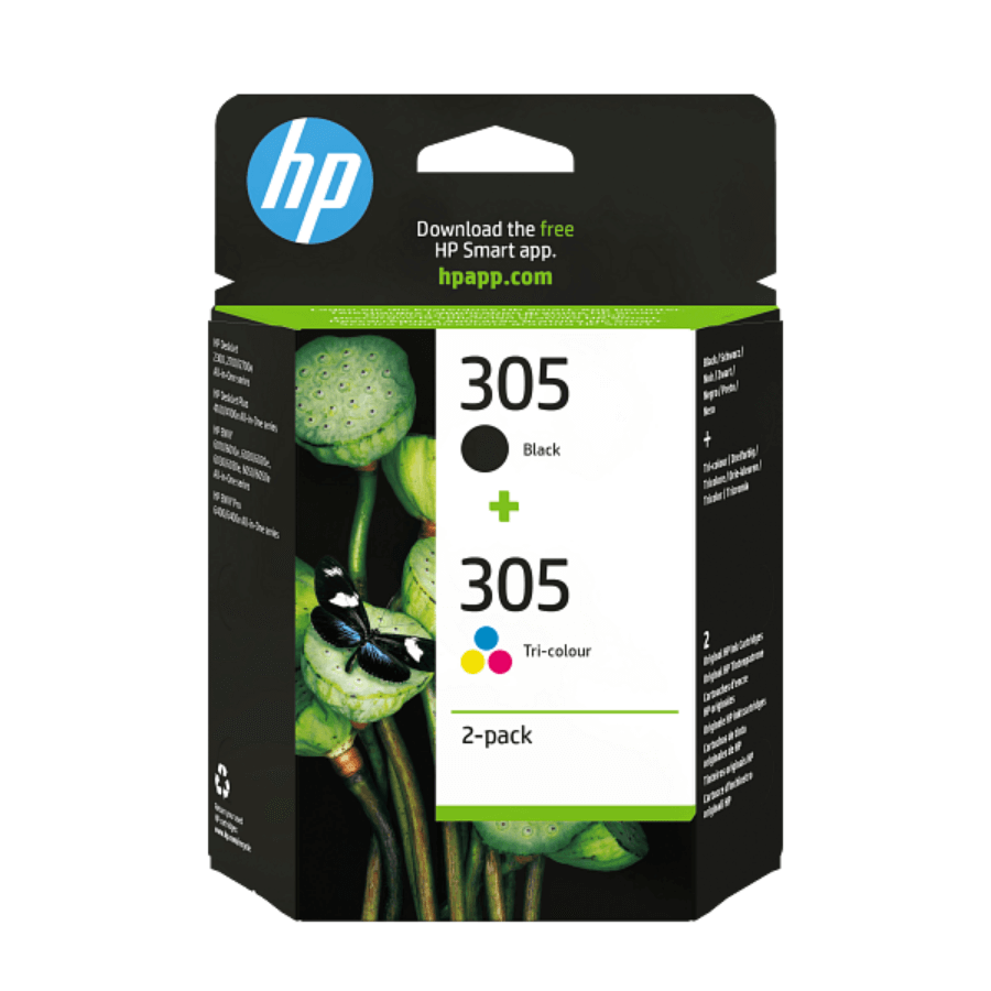 Hp 305 6ZD17AE Siyah+Renkli Orjinal Kartuş Seti