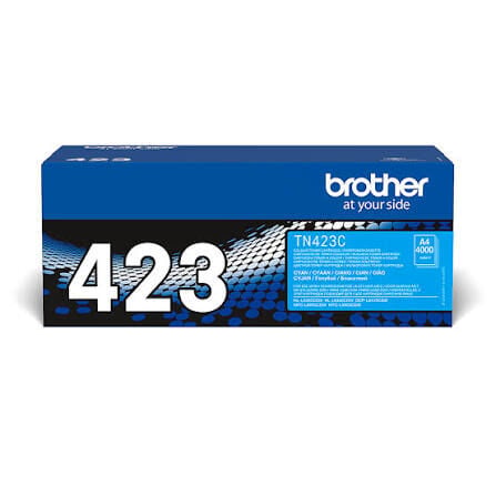 Brother TN-423C Cyan Mavi Toner | Yüksek Kapasiteli Orijinal Renkli Toner | HL-L8260CDW L8360CDW MFC-L8690CDW Uyumlu | 4.000 Sayfa