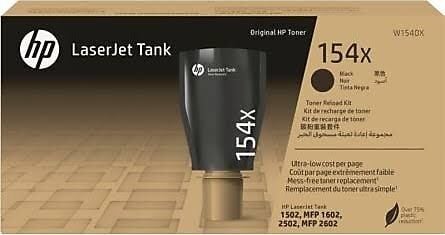 HP 154X Siyah Toner W1540X | LaserJet Tank Orijinal Toner Dolum Kiti | 5.000 Sayfa | 1502w 1504w 1602w 2604sdw Uyumlu