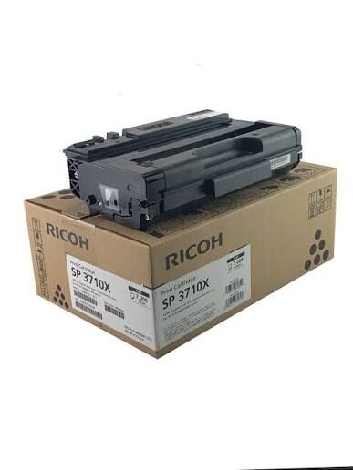 Ricoh 408284 Siyah Toner | SP 3710X High Yield Black Toner Kartuşu | SP 3710DN SP 3710SF Uyumlu | 7.000 Sayfa