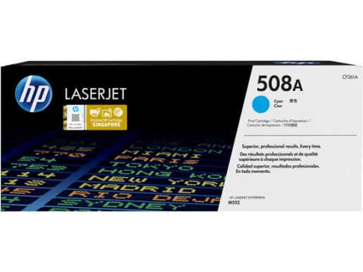 HP 508A Cyan Toner | CF361A Orijinal Mavi Toner Kartuşu | M552 M553 M577 Uyumlu | 5.000 Sayfa Baskı Kapasitesi