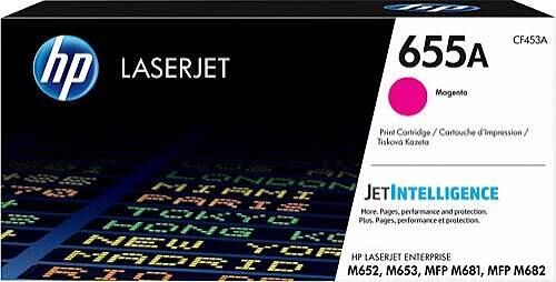 HP 655A Kırmızı Toner | CF453A Magenta Orijinal Toner Kartuşu | M652 M653 M681 M682 Uyumlu | 10.500 Sayfa