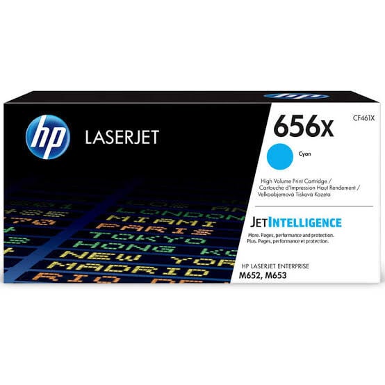 HP 656X Mavi Toner | CF461X Cyan High Yield Orijinal Toner Kartuşu | M652 M653 Uyumlu | 22.000 Sayfa Baskı Kapasitesi