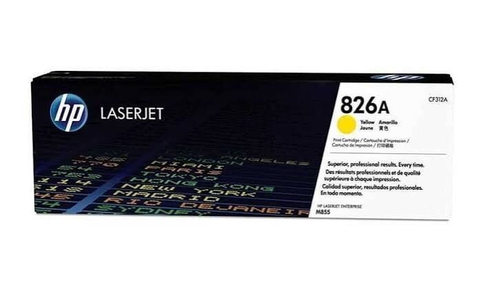 HP 826A Sarı Toner | CF312A Yellow Orijinal Toner Kartuşu | M855 Uyumlu | 31.500 Sayfa Baskı Kapasitesi