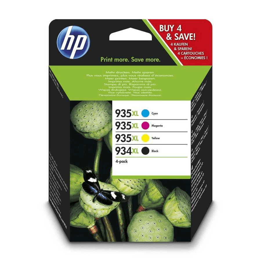 HP 934XL/935XL X4E14AE 4'lü Orjinal Kartuş Seti