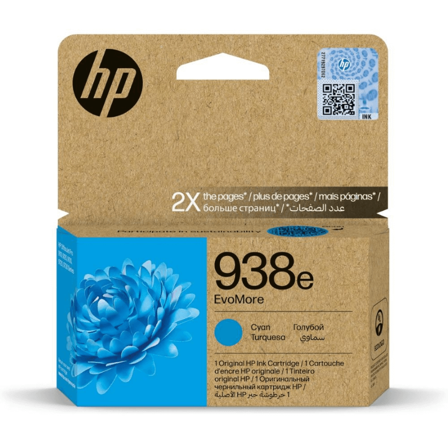 HP 938E 4S6X9PE Mavi Orjinal Kartuş Yüksek Kapasite