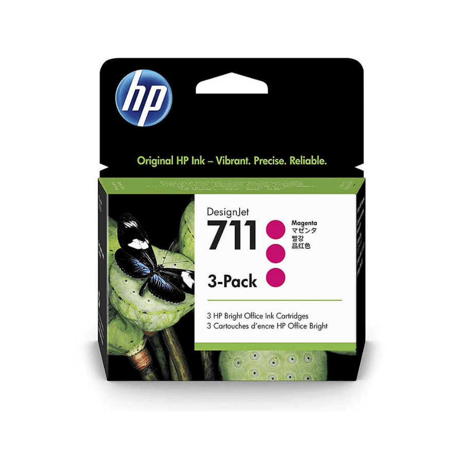 HP 711 CZ135A Kırmızı Orjinal Kartuş 3lü Paket