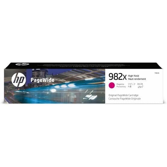 HP 982X Magenta PageWide Orijinal Pembe Kartuş | T0B28A | 16.000 Sayfa Yüksek Kapasite | HP PageWide Enterprise Uyumlu