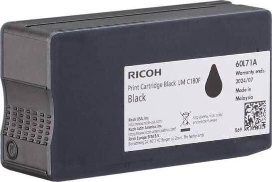 Ricoh IJM C180F Black Orijinal Siyah Mürekkep Kartuşu | 408513 | 2.000 Sayfa | Ricoh IJM C180F Uyumlu