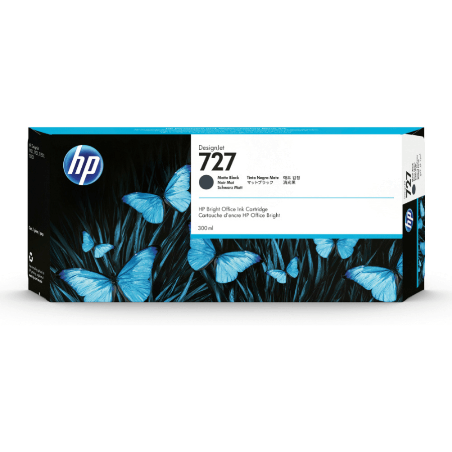 HP 727 C1Q12A Mat Siyah Orjinal Kartuş