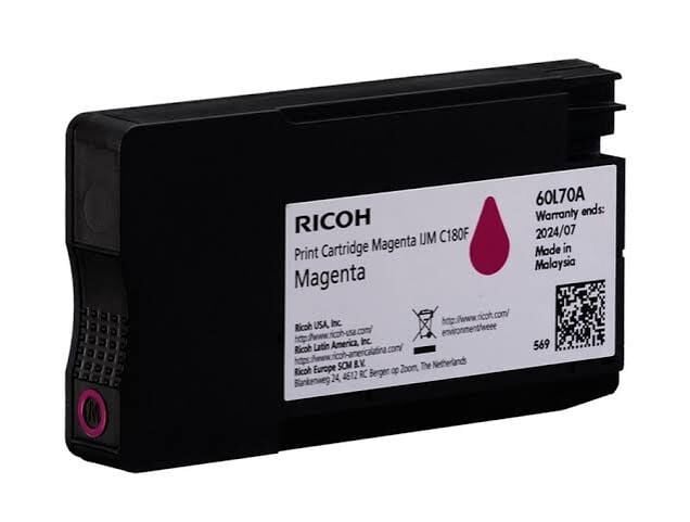 Ricoh IJM C180F Magenta Orijinal Mürekkep Kartuşu | 408515 | 1.600 Sayfa | Ricoh IJM C180F Renkli Yazıcı Uyumlu