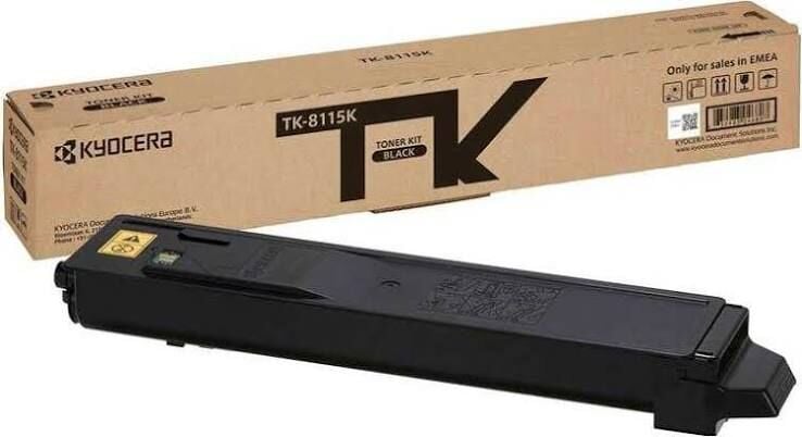 Kyocera TK-8115K Siyah Orijinal Toner | 12.000 Sayfa | ECOSYS M8124cidn M8130cidn Uyumlu
