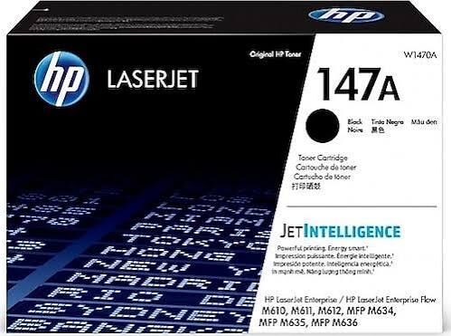 HP 147A W1470A Siyah Orijinal Toner | 10.500 Sayfa | LaserJet Enterprise M610 M611 M612 M634 M635 M636 Uyumlu