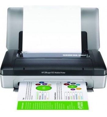 HP OfficeJet 100 Mobile Printer (CN551A) Taşınabilir Mobil Yazıcı (Bluetooth + USB | Kablosuz Baskı | Seyahat ve Saha Çalışmaları İçin)