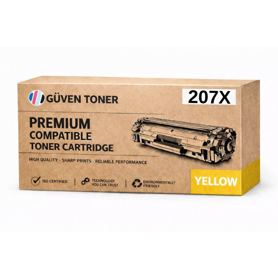 HP 207X W2212X Sarı Muadil Toner Yüksek Kapasite