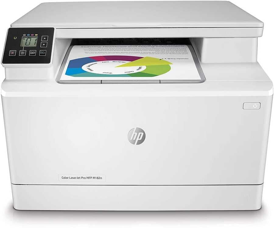 HP Color LaserJet Pro MFP M182n (7KW54A) Renkli Çok Fonksiyonlu Lazer Yazıcı (Tarayıcı + Fotokopi | Ethernet Network Bağlantısı | Profesyonel Ofis Çözümü)