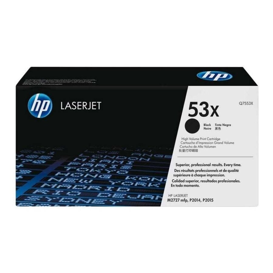 HP 53X Q7553X Siyah Orjinal Toner Yüksek Kapasite