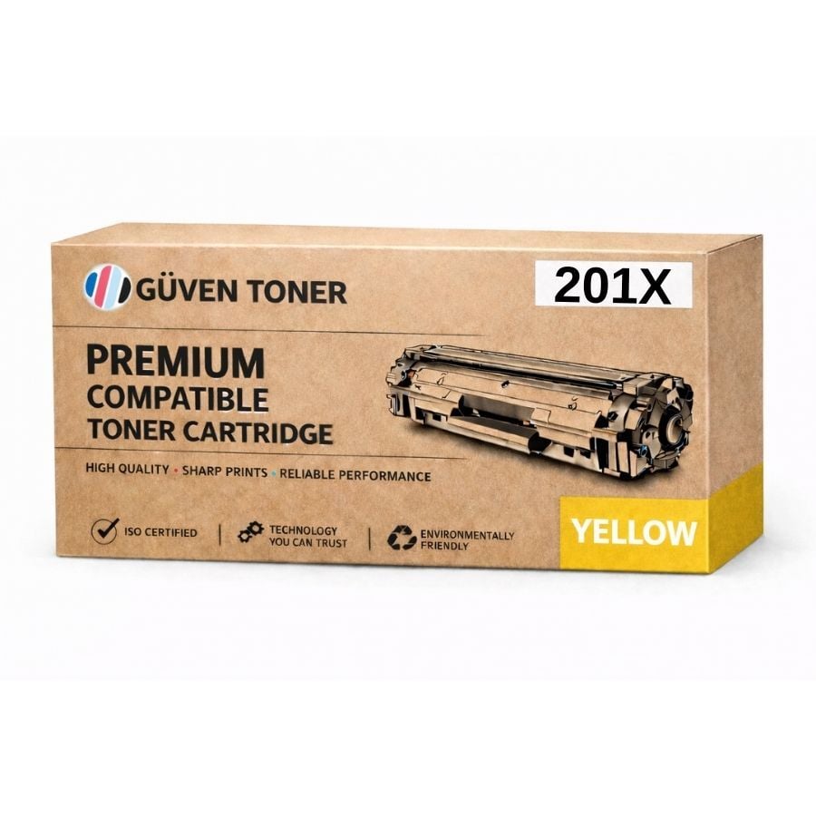HP 201X CF402X Sarı Muadil Toner Yüksek Kapasite