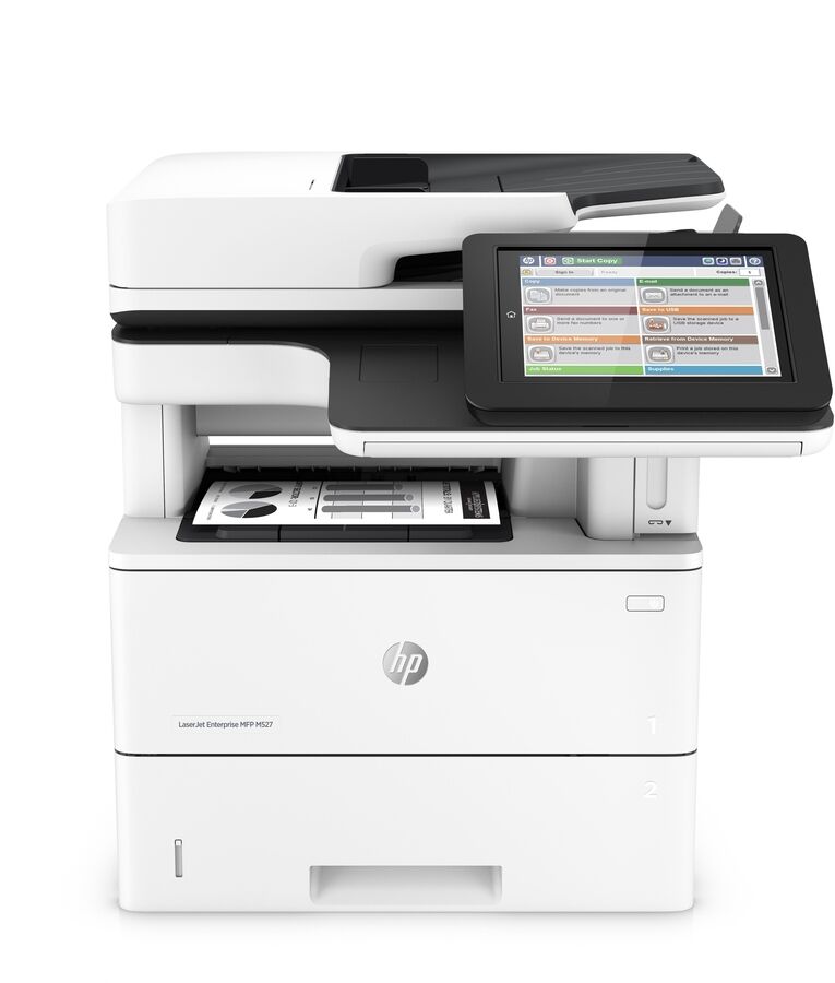 HP F2A77A LaserJet Enterprise MFP M527f Çok Fonksiyonlu Mono Lazer Yazıcı | Tarayıcı + Fotokopi + Faks + Network + Dubleks