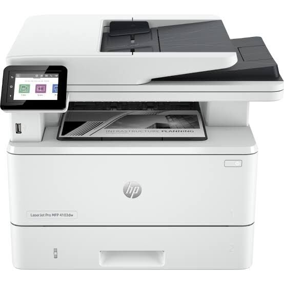 HP LaserJet Pro MFP 4103dw (2Z627A) Çok Fonksiyonlu Mono Lazer Yazıcı | Yazıcı + Tarayıcı + Fotokopi | Wi-Fi | Dubleks | Network