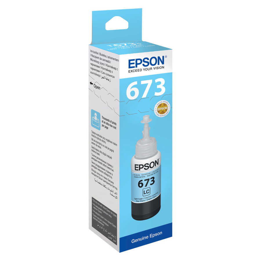 Epson 673 C13T67354A Açık Mavi Orjinal Mürekkep