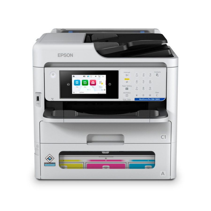 Epson WorkForce Pro EM-C800RDWF (C11CK19402) Wi-Fi Tarama + Fotokopi + Faks Renkli Çok Fonksiyonlu Inkjet Yazıcı