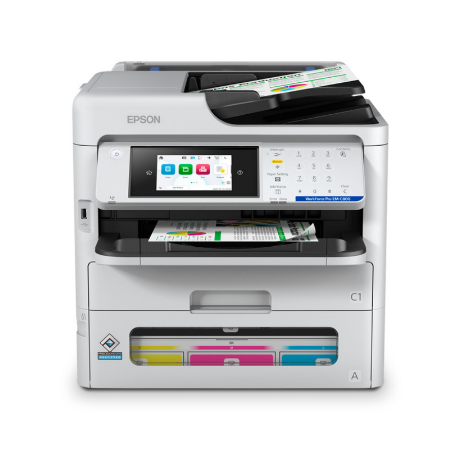 Epson WorkForce Pro EM-C800RDWF (C11CK19402) Wi-Fi Tarama + Fotokopi + Faks Renkli Çok Fonksiyonlu Inkjet Yazıcı