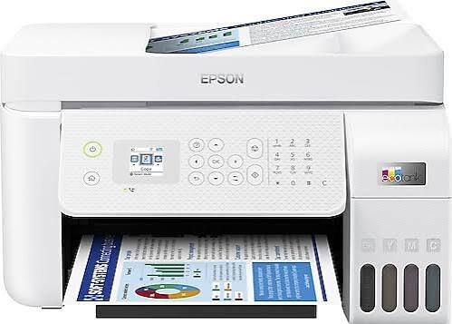 Epson EcoTank L5296 WiFi Direct Renkli Çok Fonksiyonlu Yazıcı | Fotokopi + Tarayıcı + Faks + Mürekkep Tanklı