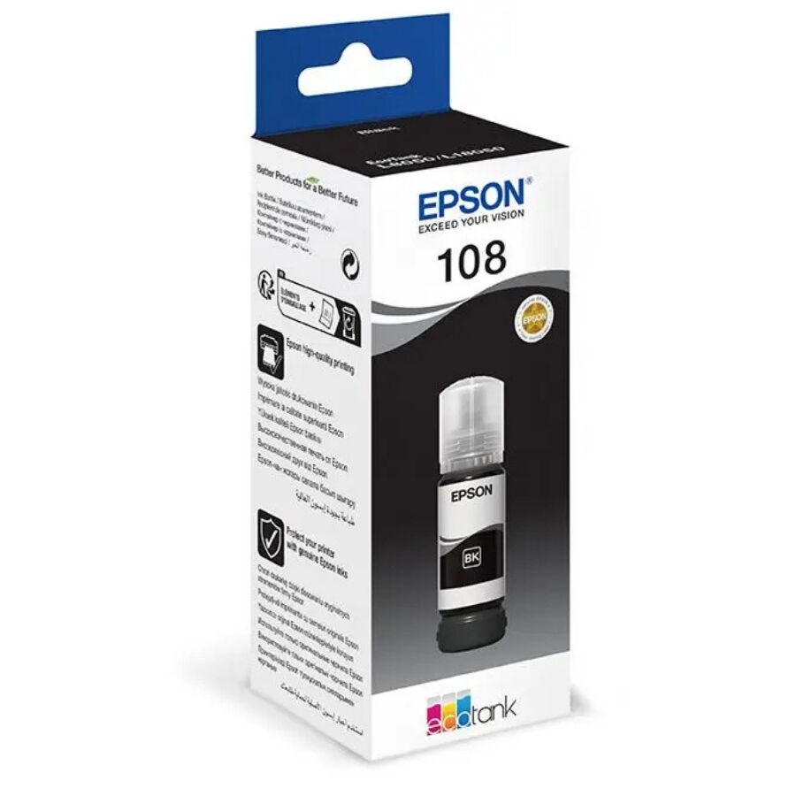 Epson 108 C13T09C14A Siyah Orjinal Mürekkep