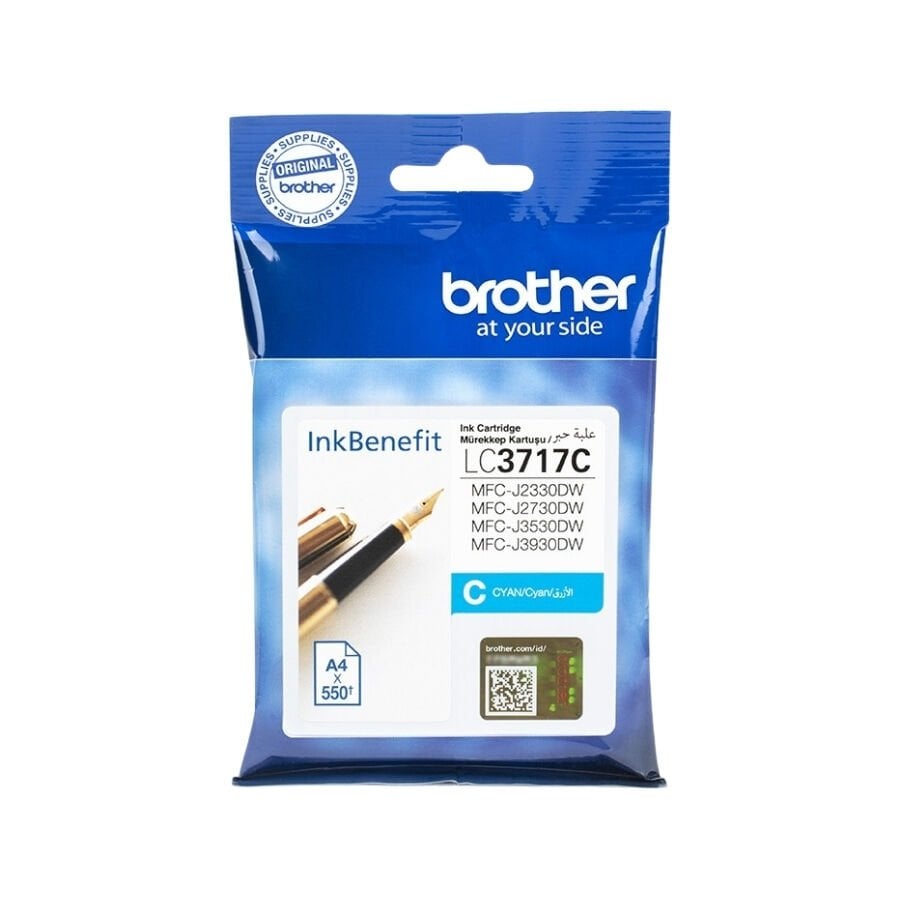 Brother LC3717C Mavi Orjinal Kartuş