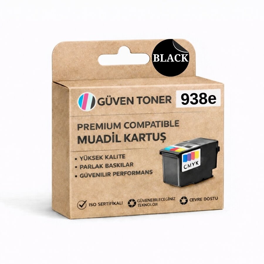HP 938e 4S6Y2PE Siyah Muadil Kartuş Yüksek Kapasite