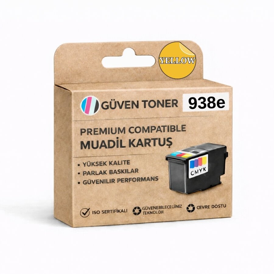 HP 938e 4S6Y1PE Sarı Muadil Kartuş Yüksek Kapasite