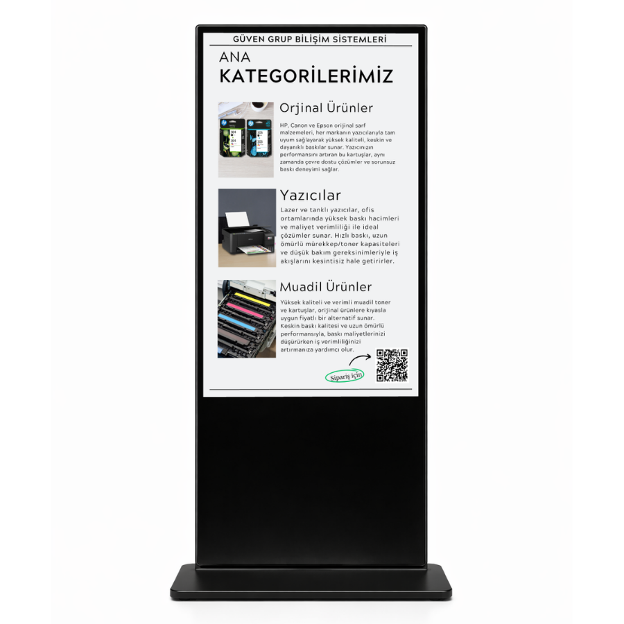 TOCHI-ETTM650 65'' İÇ MEKAN AYAKLI TOTEM