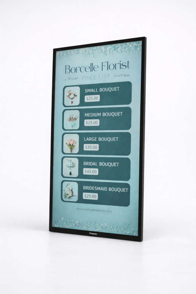 Anypay Sharpa A043 Dijital Reklam Panosu