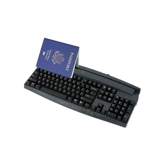 HID AKB500 OCR Klavye | Pasaport, Kimlik ve Manyetik Kart Okuyuculu Profesyonel Veri Giriş Terminali