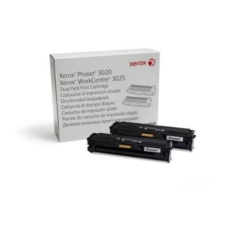 Xerox 106R03048 Siyah Toner Dual Pack | Phaser 3020 / WorkCentre 3025 Toner