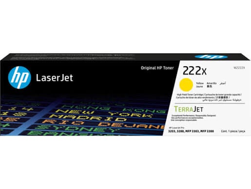HP 222X Sarı Toner W2222X | Yüksek Kapasiteli Orijinal Toner