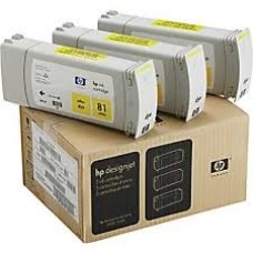 HP C5069A (81) 3lü Sarı Plotter Kartuşu - DesignJet 5000 / 5500