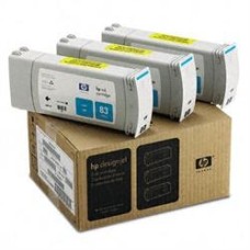 HP C5073A 3lü Paket Mavi Orjinal Kartuş - Designjet 5000