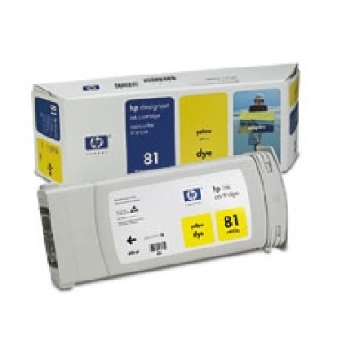 HP C4933A (81) Sarı Orjinal Kartuş - DesignJet 5000 / 5500 (T1281) hemen satın al!
