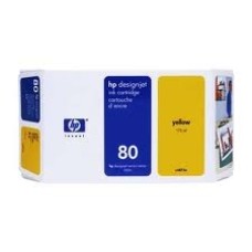 HP C4848A (80) Sarı Orjinal Plotter Kartuş Yüksek Kapasite - DesignJet 1050