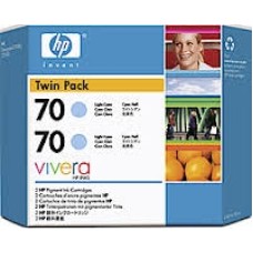 HP CB351A (70) Açık Mavi Orjinal Kartuş 2li Paket - Designjet Z2100