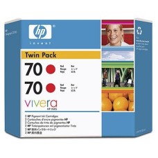 HP CB347A (70) Kırmızı Orjinal Kartuş 2li Paket - Designjet Z2100